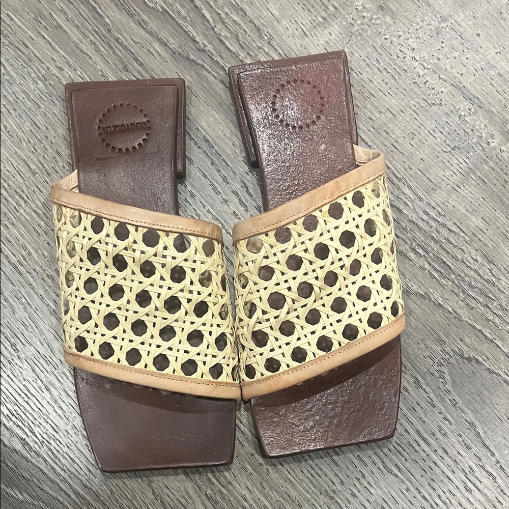 Madewell Tan and Brown Woven Sandals